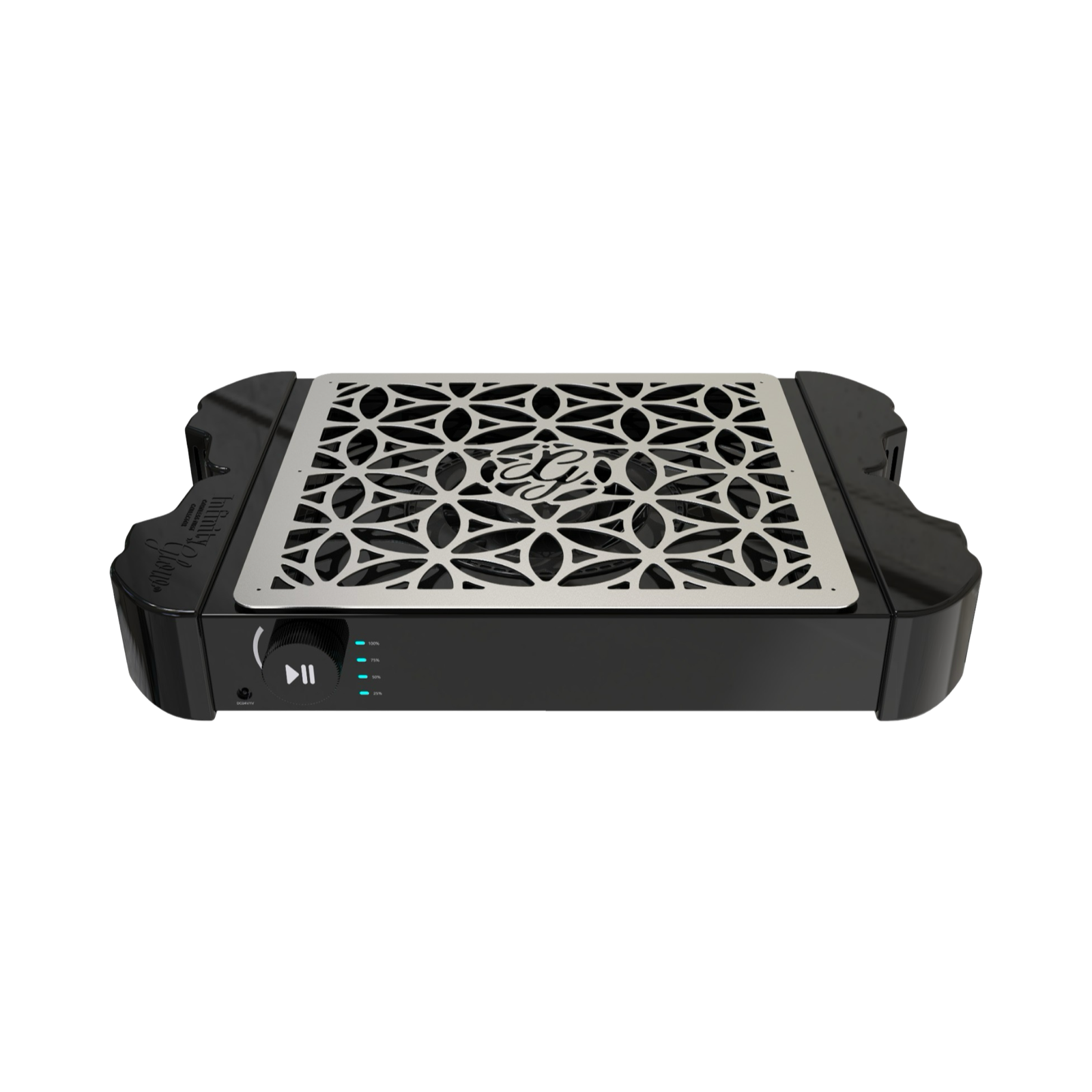 De infinity Glow dust collector in de kleur zwart