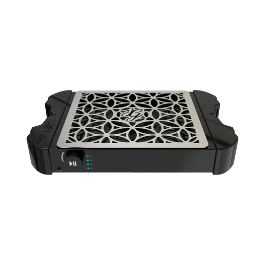 De infinity Glow dust collector in de kleur zwart