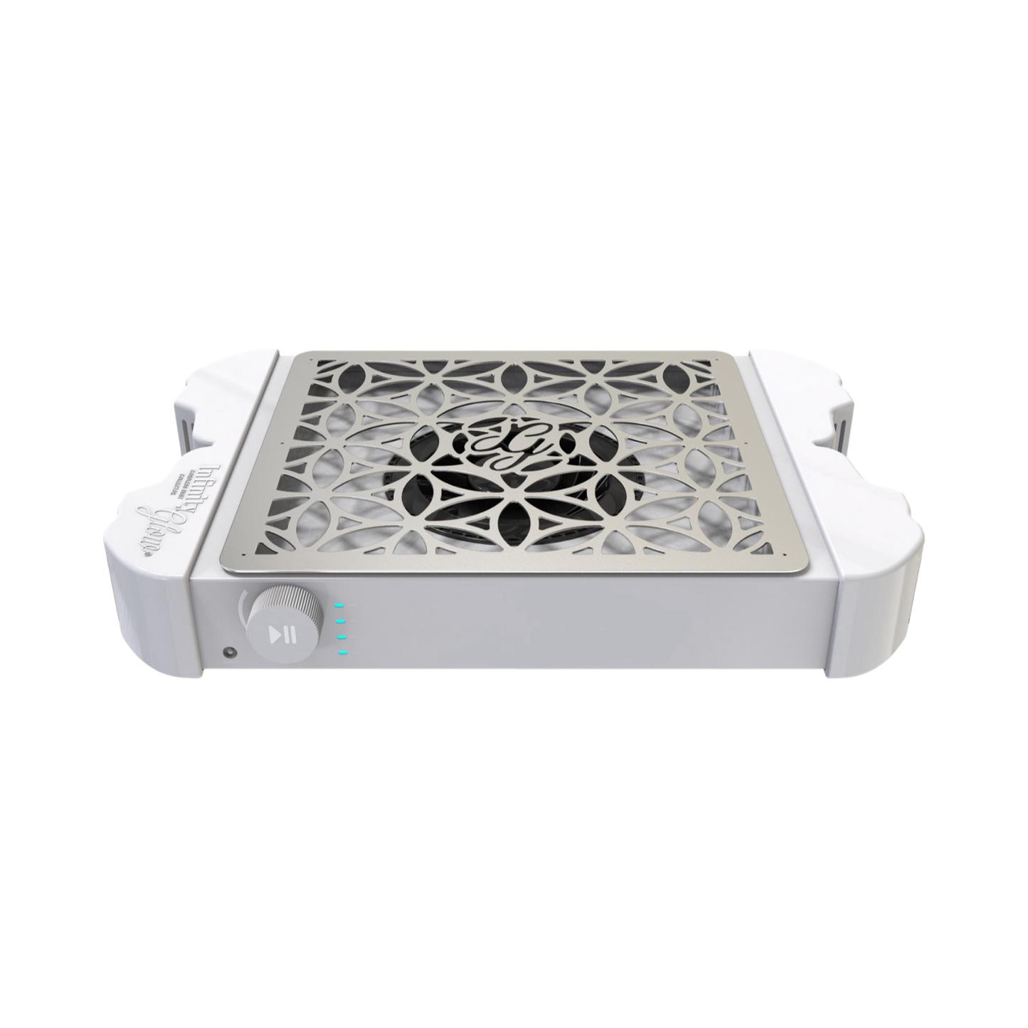 De infinity glow cordless dust collector voor het perfect afzuigen van al jouw nagelstof in de kleur wit