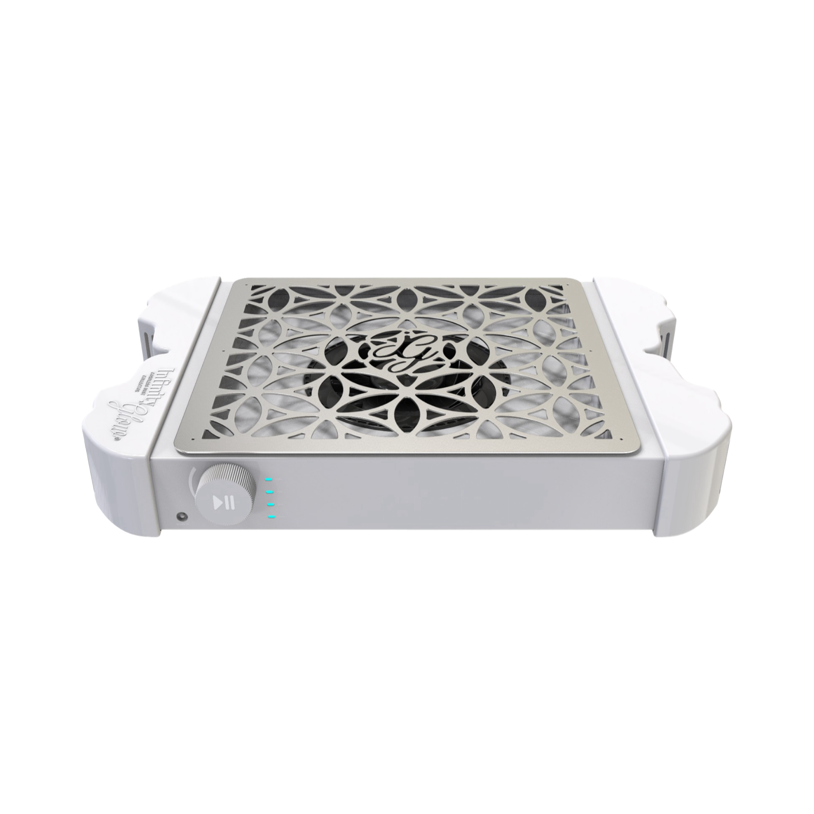 De infinity glow cordless dust collector voor het perfect afzuigen van al jouw nagelstof in de kleur wit