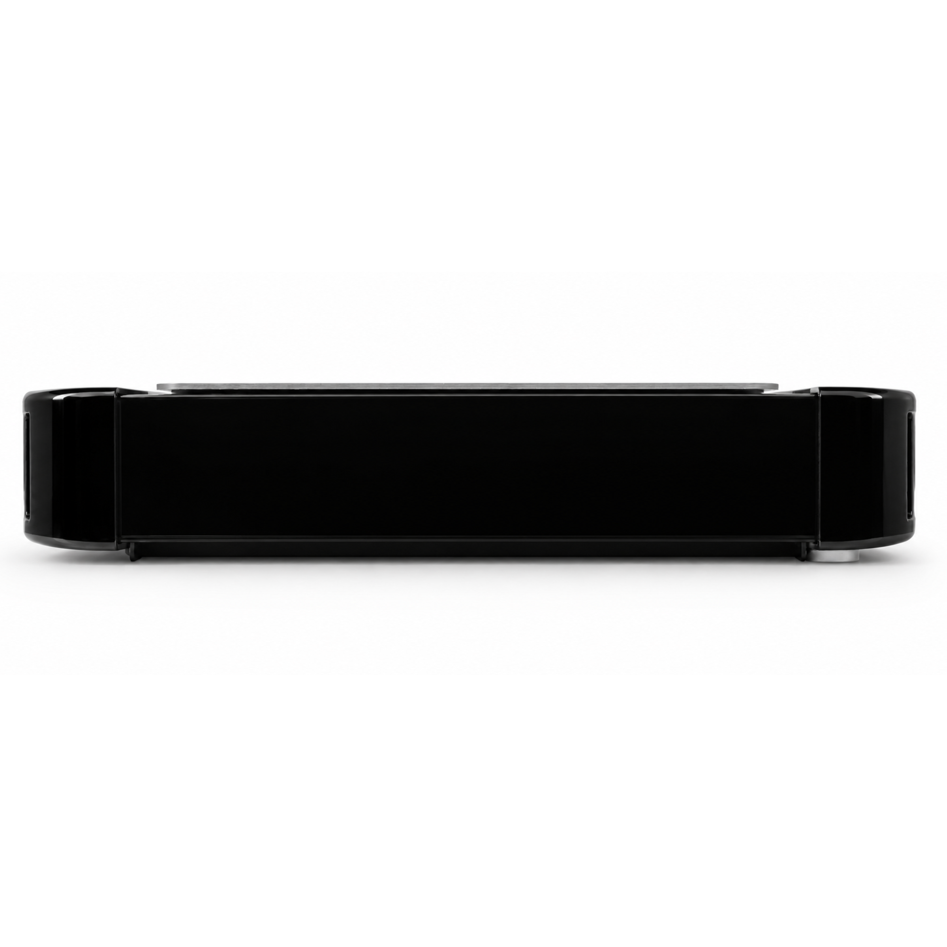 Black: Infinity Glow Nail Dust Collector IGDC-01 in black, ultra-flat cordless nail dust extractor-back