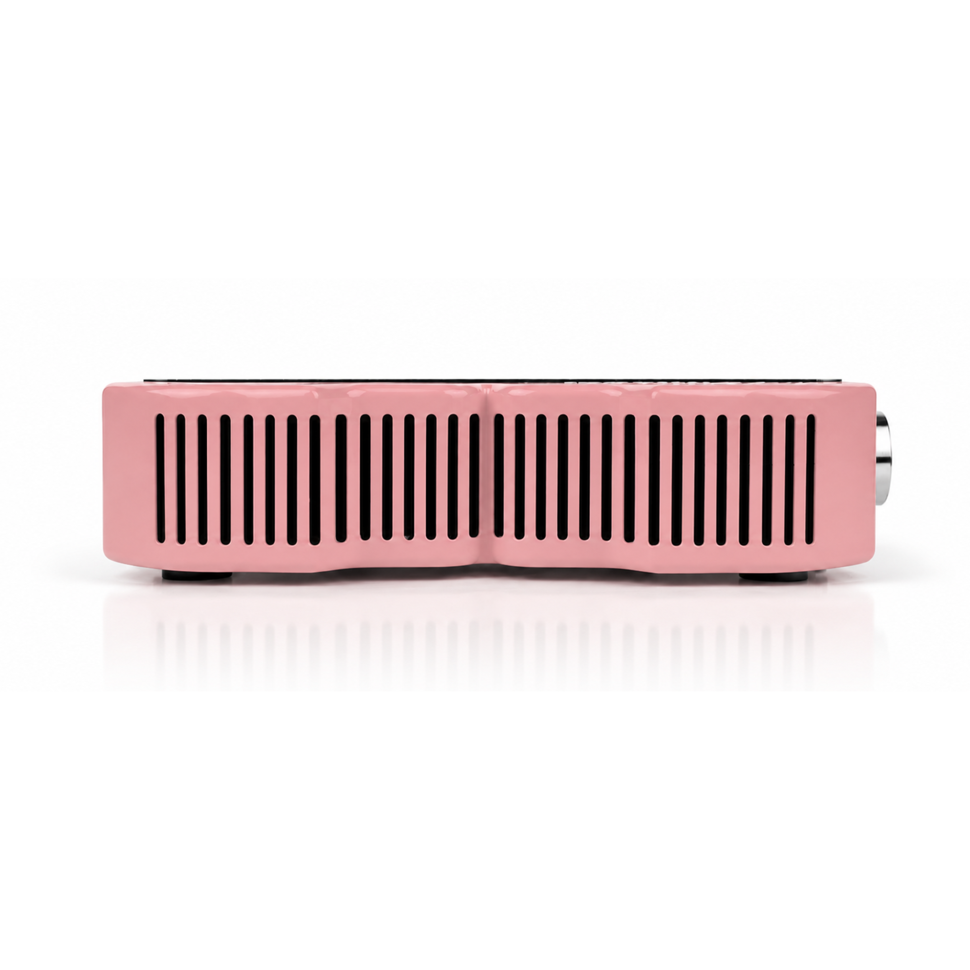 Pink: Infinity Glow Nail Dust Collector IGDC-01 in pink, ultra-flat cordless nail dust extractor-side